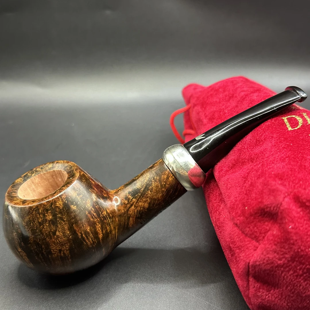 意大利火焰王手工斗师定做款双火石楠木烟斗烟具