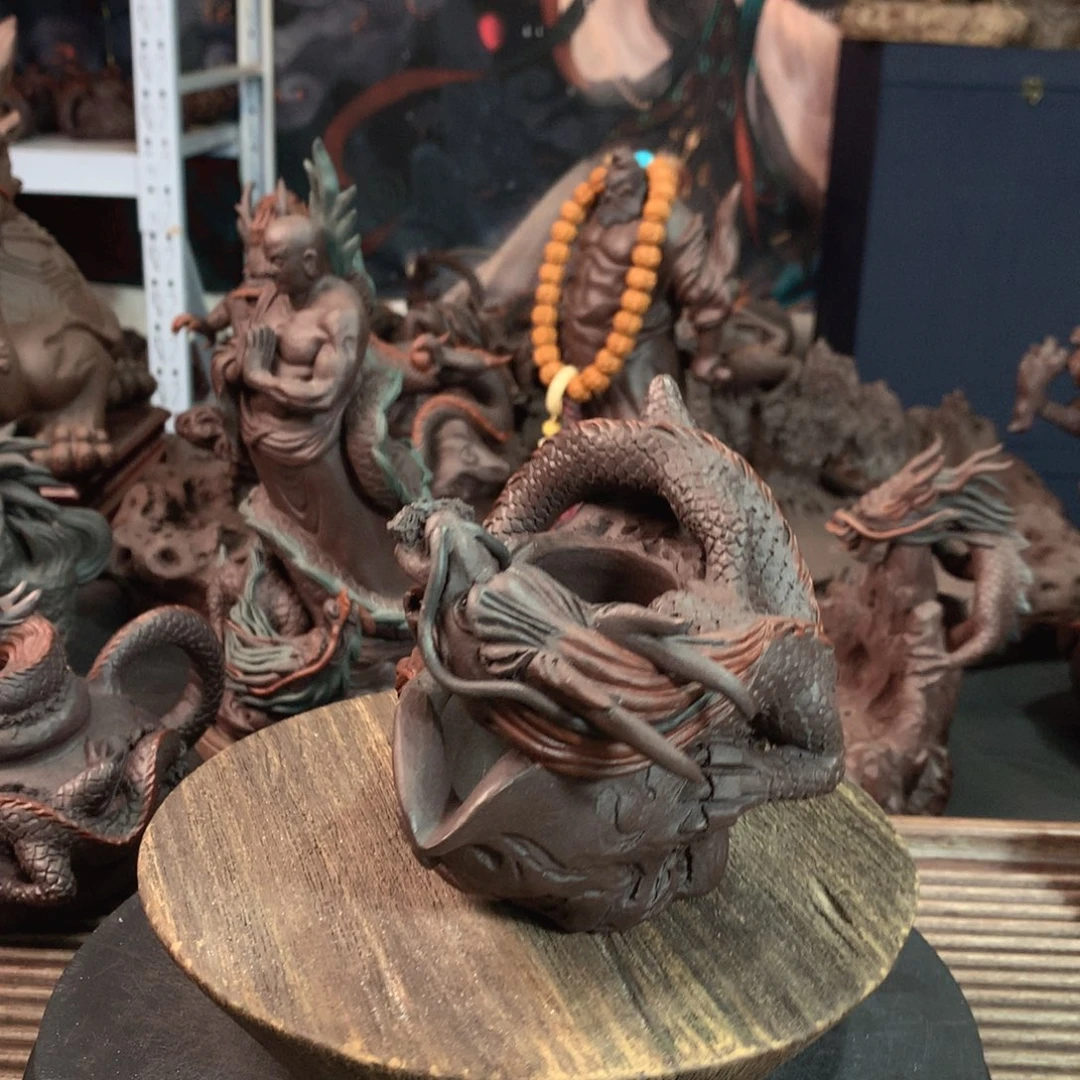 【闪购商品】紫砂全手工制作工艺制作中**峰