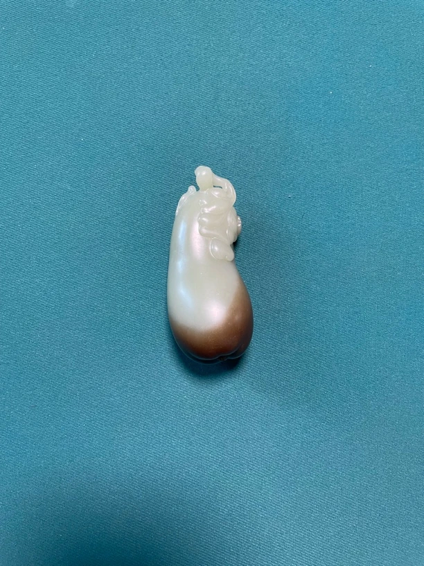 和田玉葫芦手把件