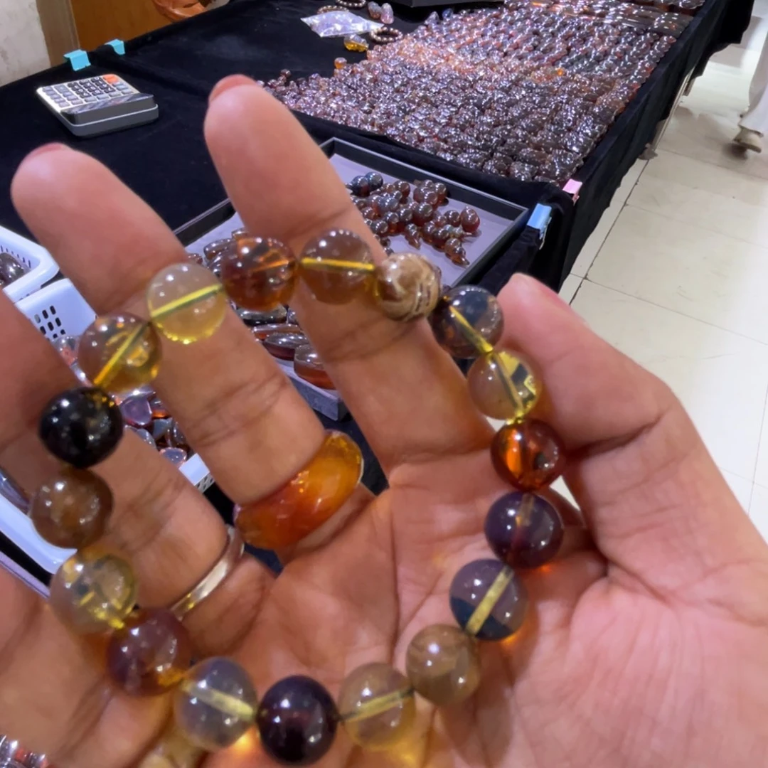 手链琥珀未镶嵌多宝10