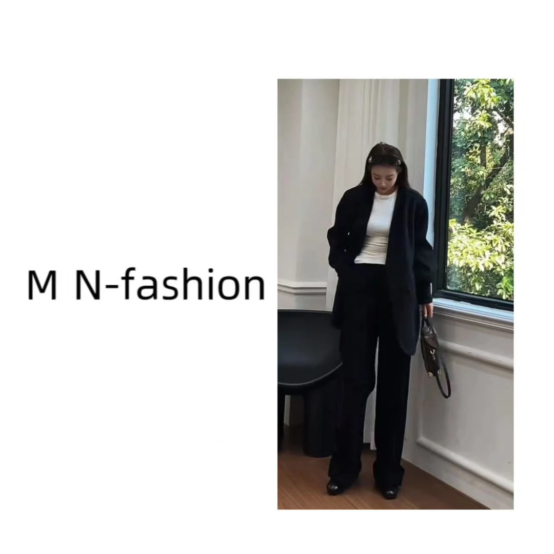 必买神裤复古高定磨毛直筒阔腿裤8898