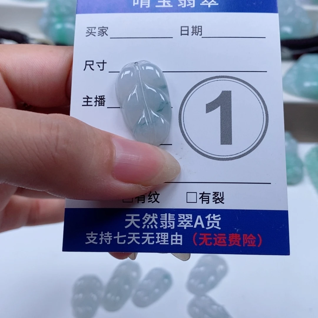 颈饰未镶嵌翡翠天然翡翠