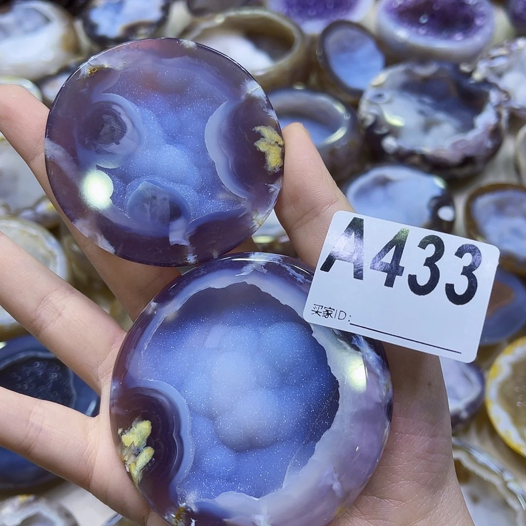 土***子银S925镶嵌珠宝半成品紫晶A433