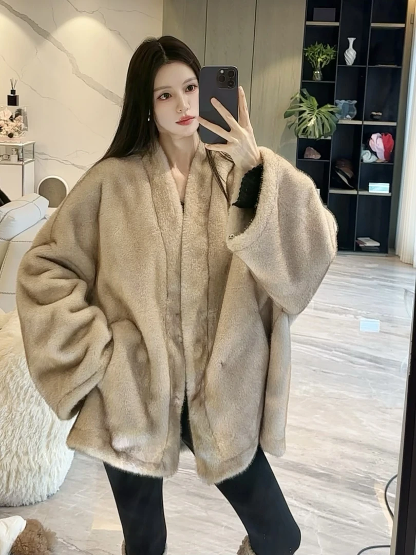 本命欧貂 老钱慵懒松弛巨百搭宽松冬季毛毛外套