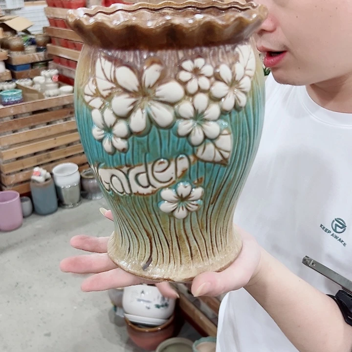 有孔，满10元发货多肉陶瓷花盆