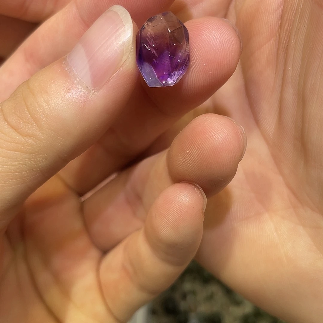 水晶珠宝半成品未镶嵌蠢**滚打孔，不退不换