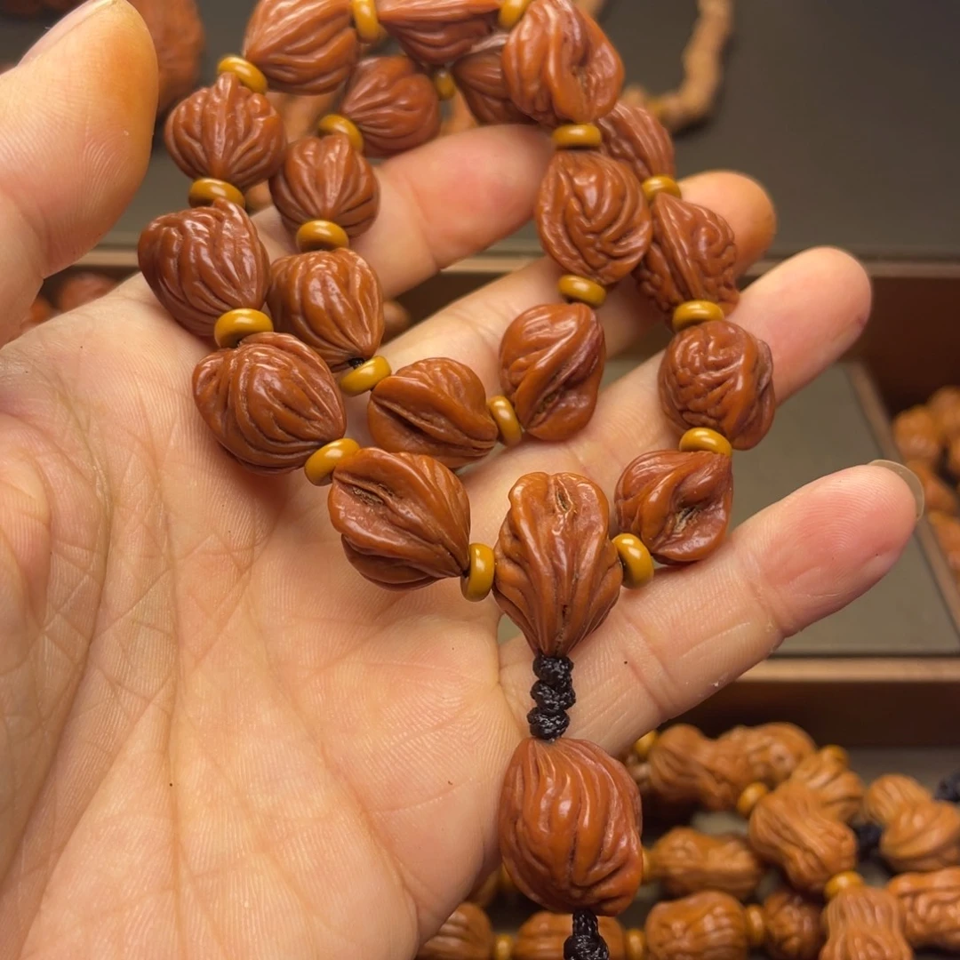 M***C桃核手串龙纹桃核3