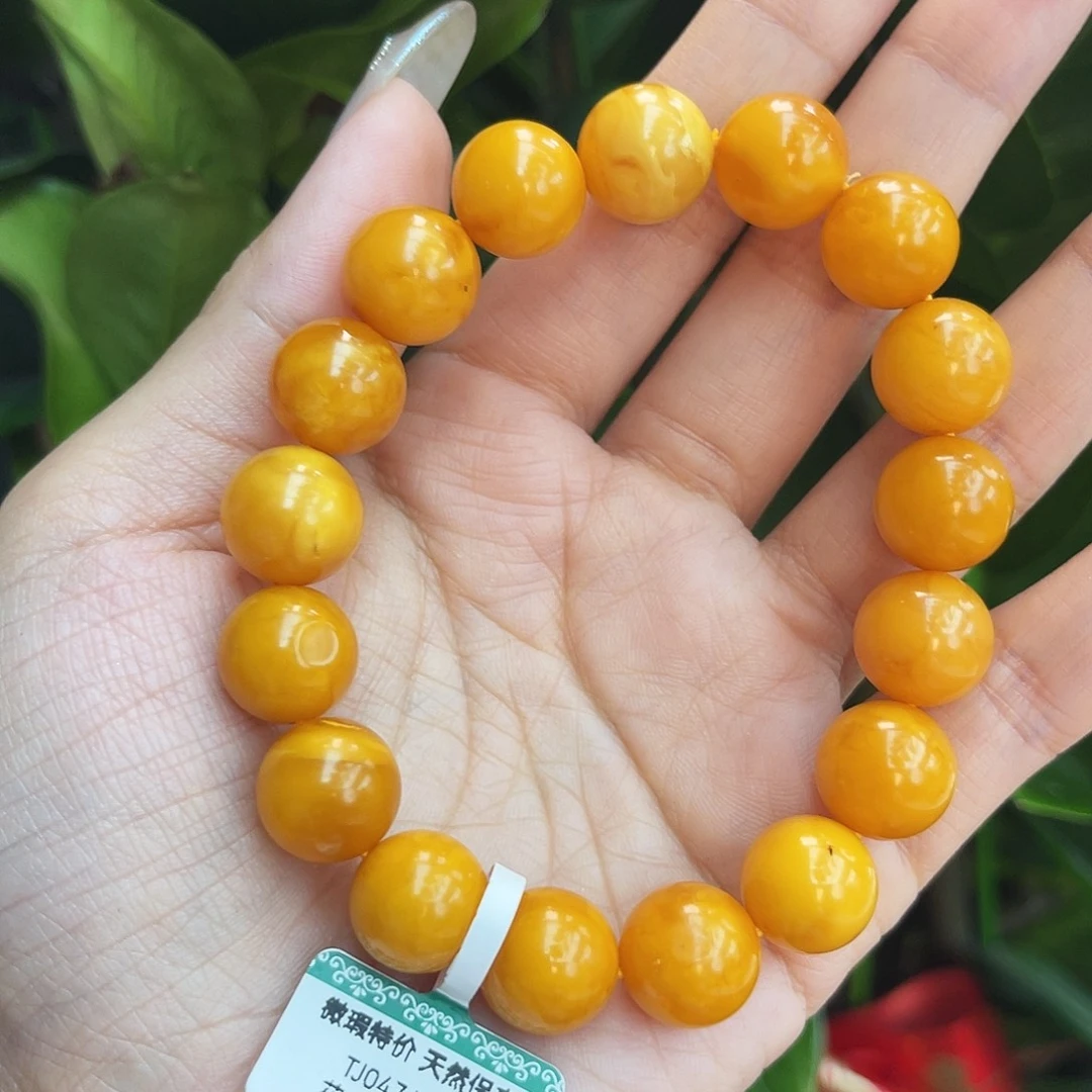 未镶嵌琥珀手链12m花蜡