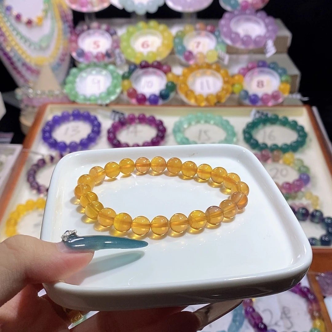 未镶嵌萤石手链枫叶红