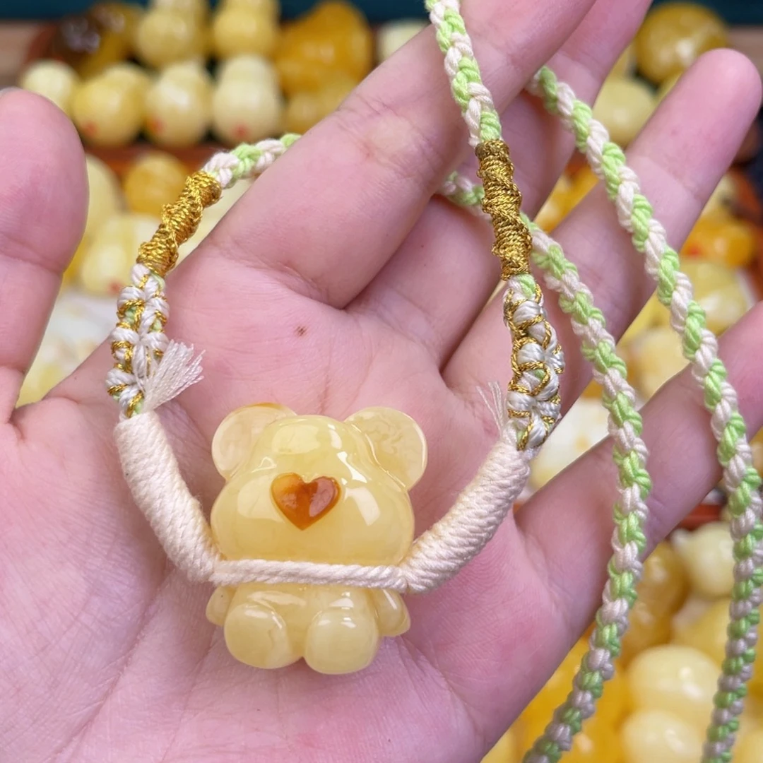 蜜蜡项链未镶嵌蜜蜡