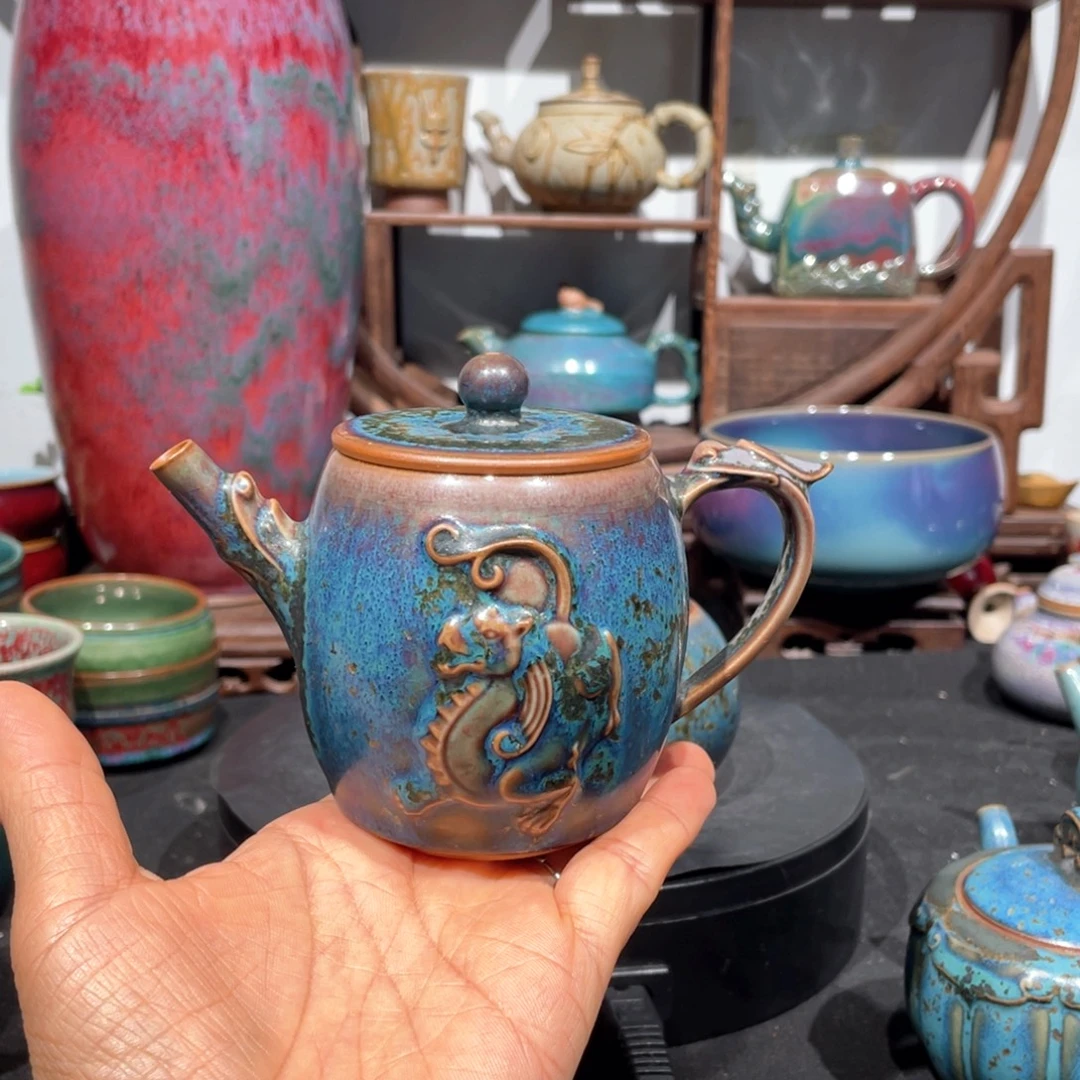 谢***E中国神后钧瓷茶器