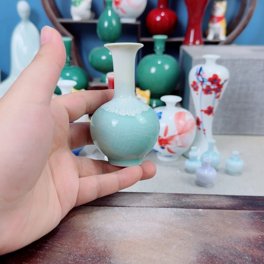 陶瓷手工小花器摆件