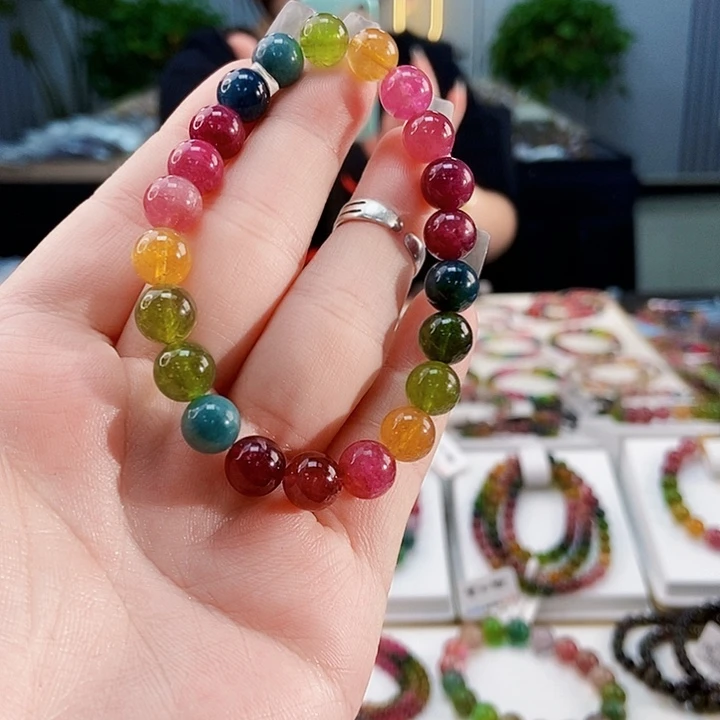 碧玺手链未镶嵌G2476单圈颜色微差发1