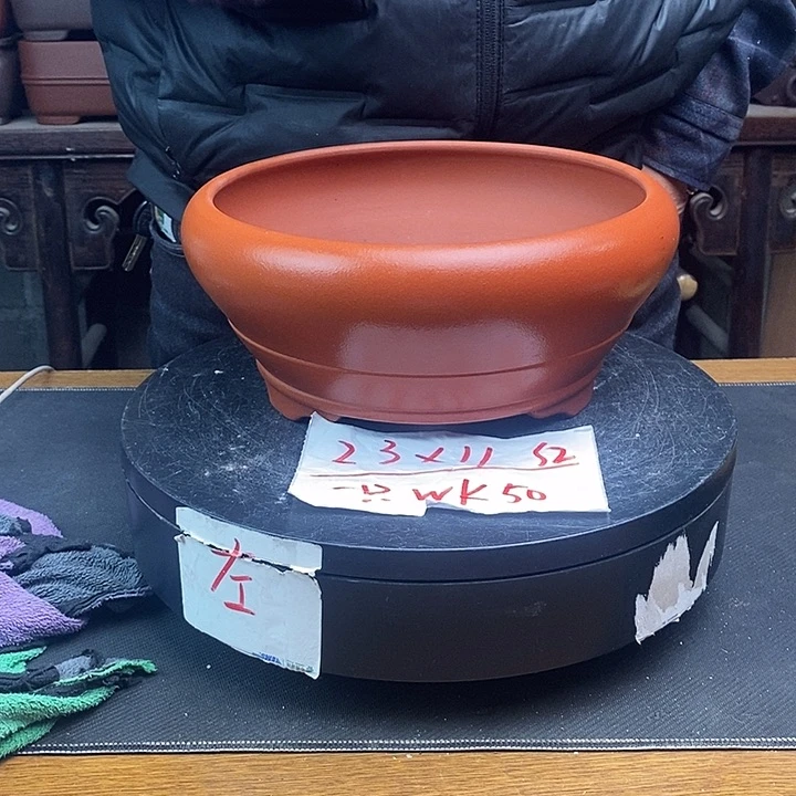 紫砂花盆货号一只WK50