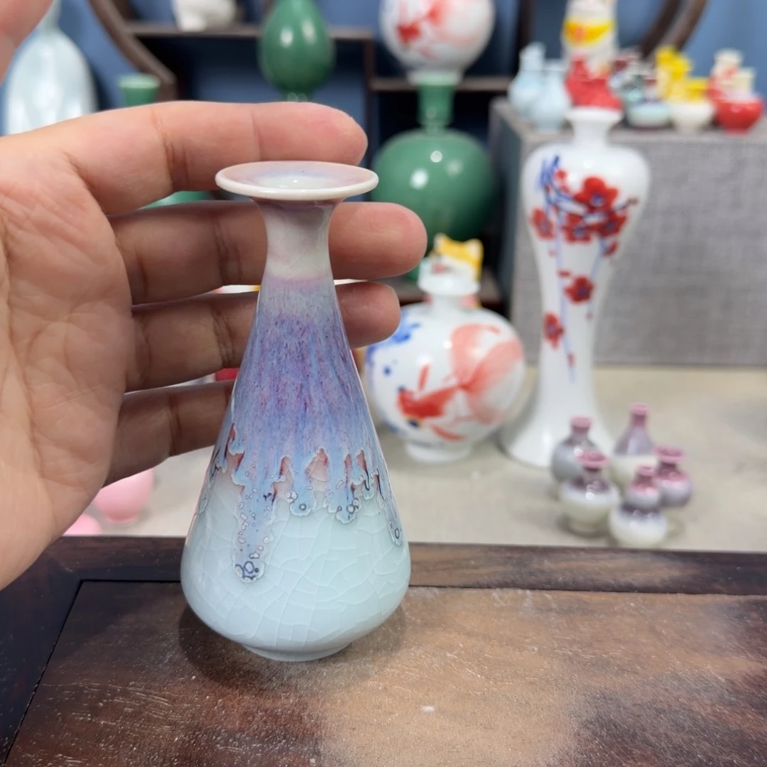 陶瓷手工小花器摆件