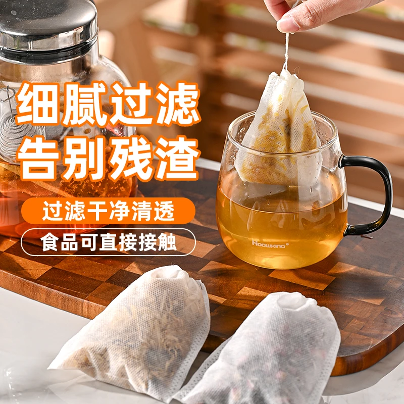 茶叶袋个位数300个【喜之助无纺布卤料汤包煮泡调料过滤袋咖啡茶袋