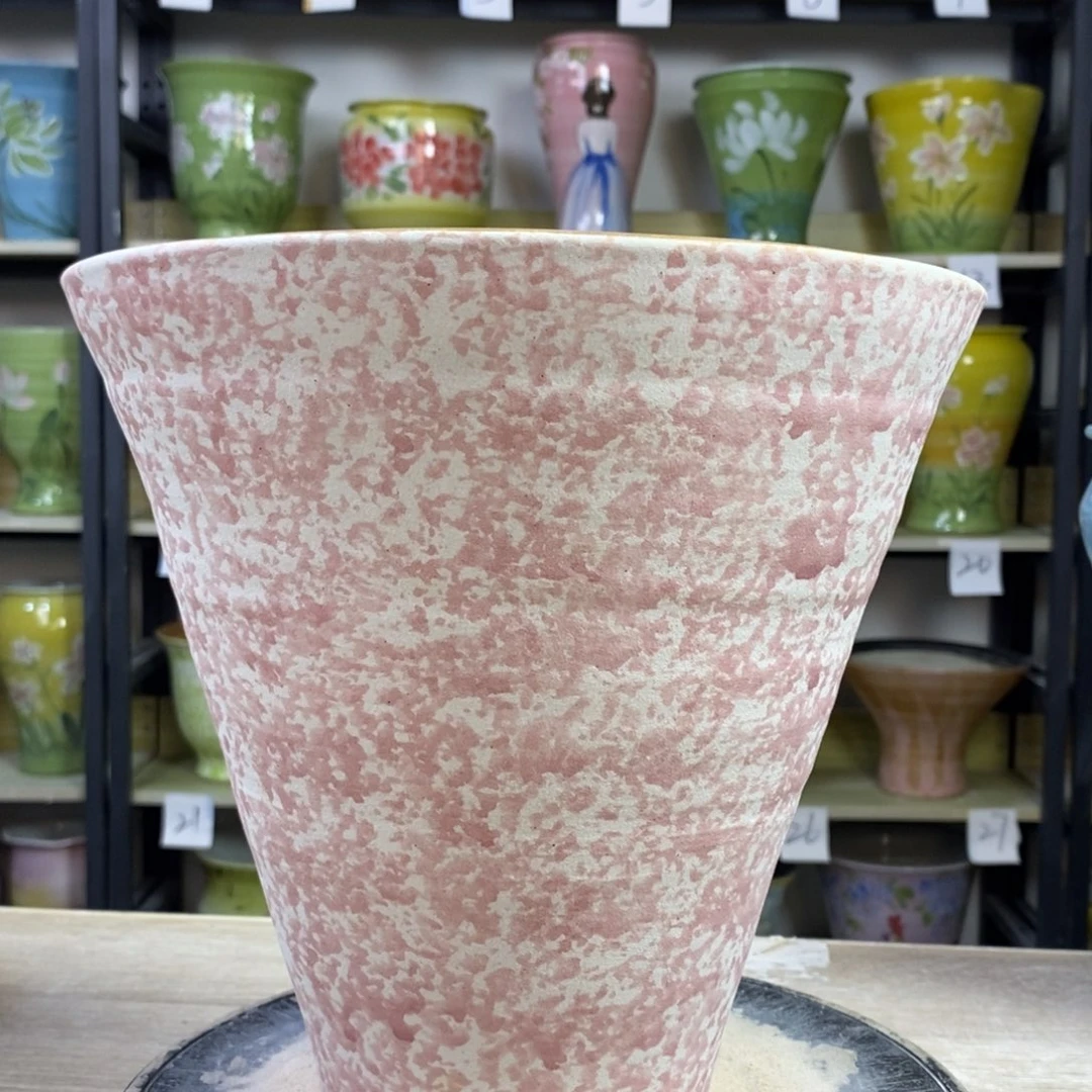 景德镇手工手绘陶瓷花盆