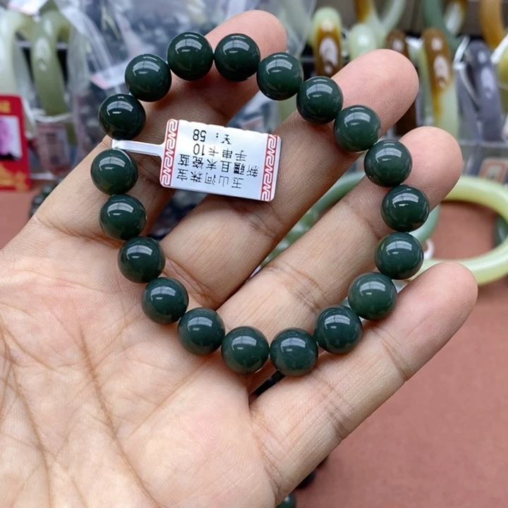 和田玉未镶嵌手链卡10