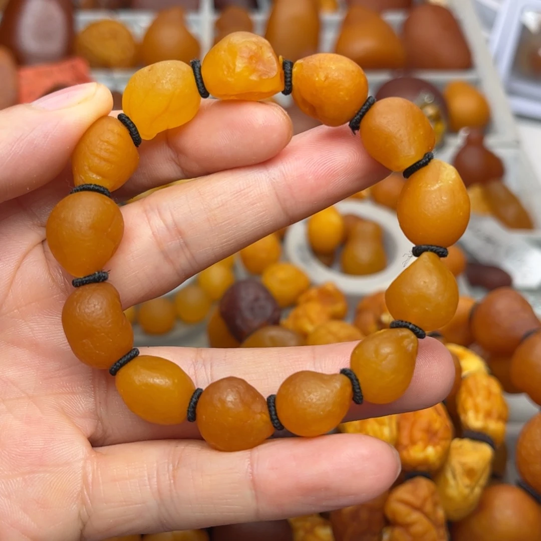 未镶嵌琥珀裸石天然蜜蜡手串
