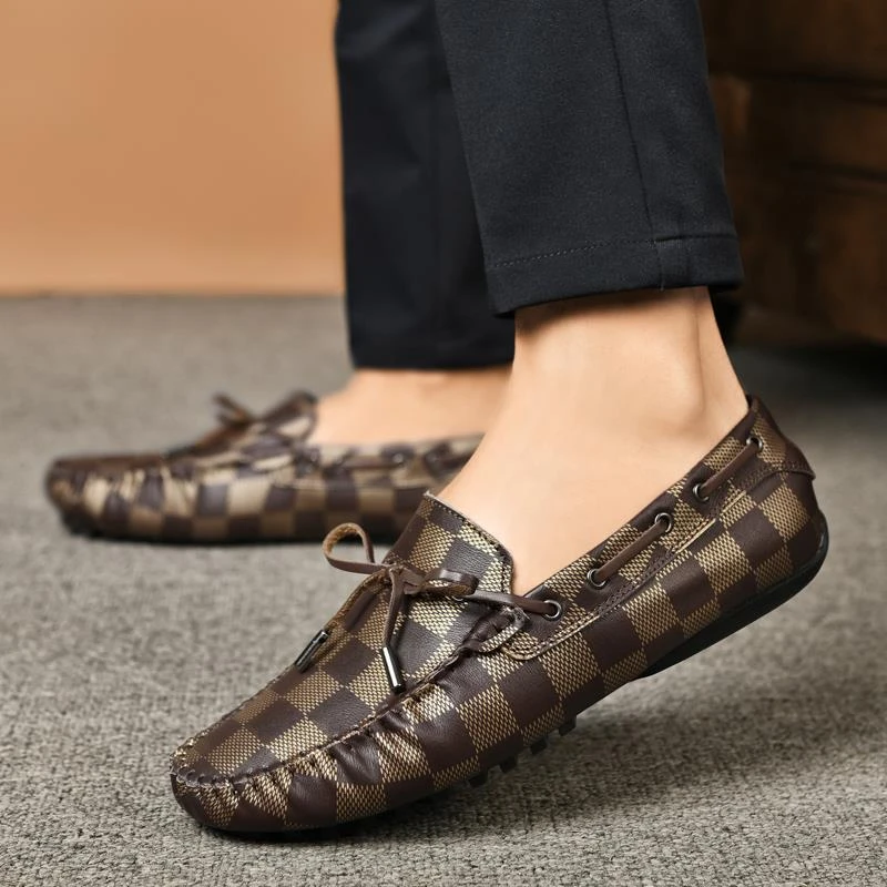 HKHY豆豆男款秋季一脚蹬潮鞋皮鞋豆豆鞋男款爆款男款品质鞋子男款