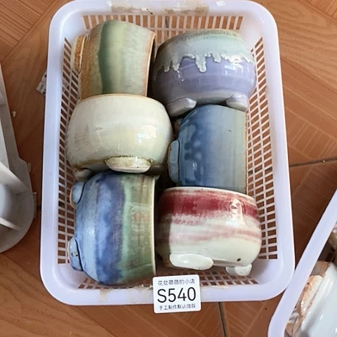 紫砂花盆540微瑕品口径7到8左右