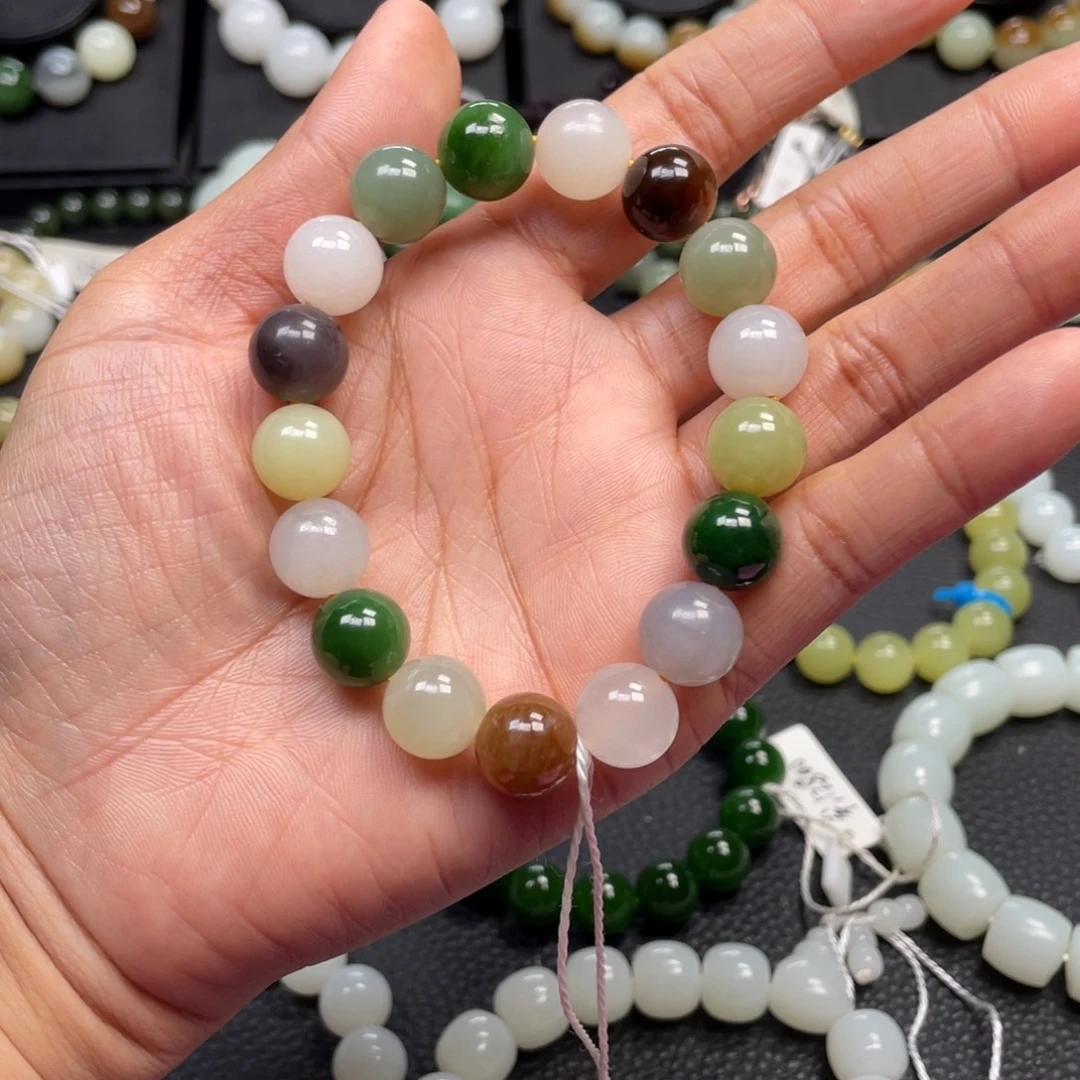 和田玉未镶嵌手链