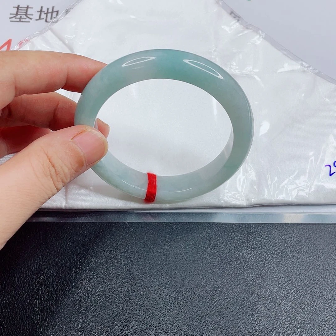 翡翠手镯未镶嵌D*冰蓝水手镯