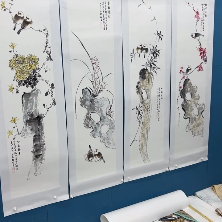 国画宣纸纯手绘字画