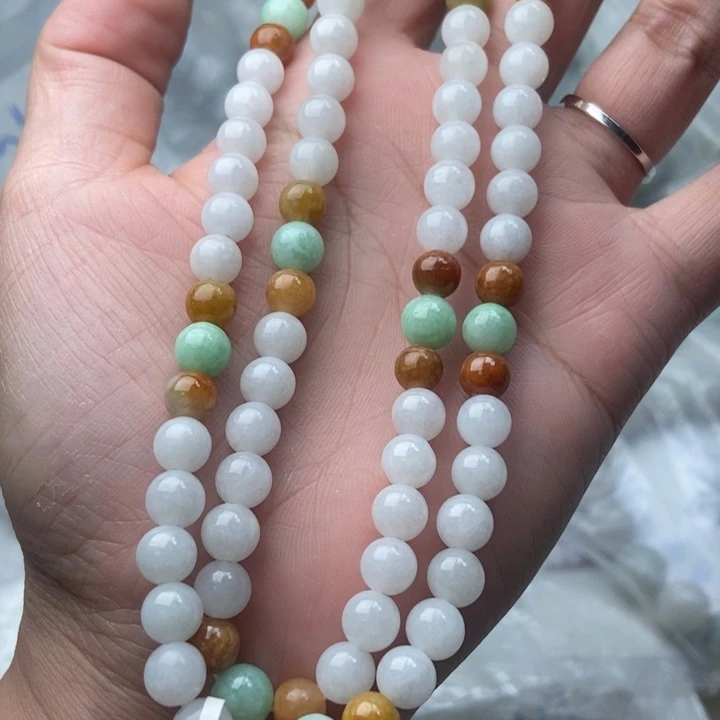 翡翠未镶嵌颈饰123