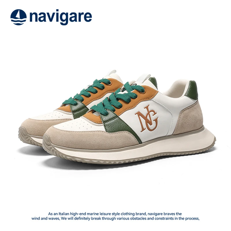 纳维凯尔2025新款男士时尚百搭运动休闲鞋子男鞋