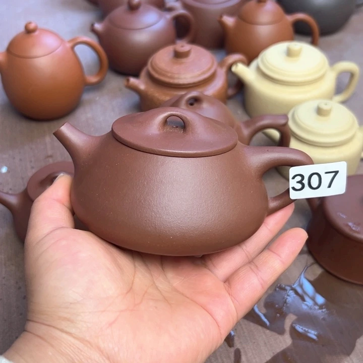 紫砂茶壶底槽清半手工280cc瑕疵