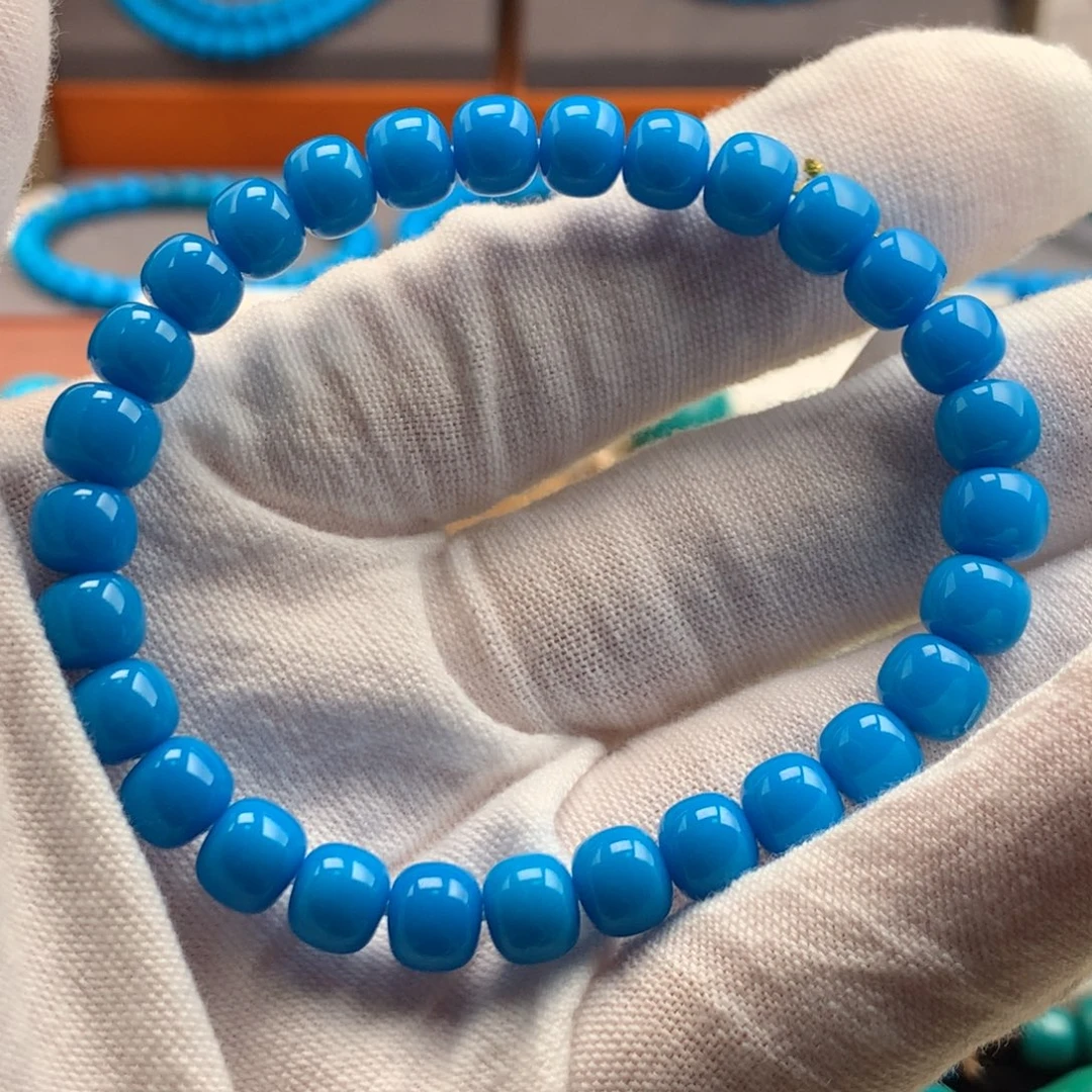 绿松石未镶嵌绿松石7mm