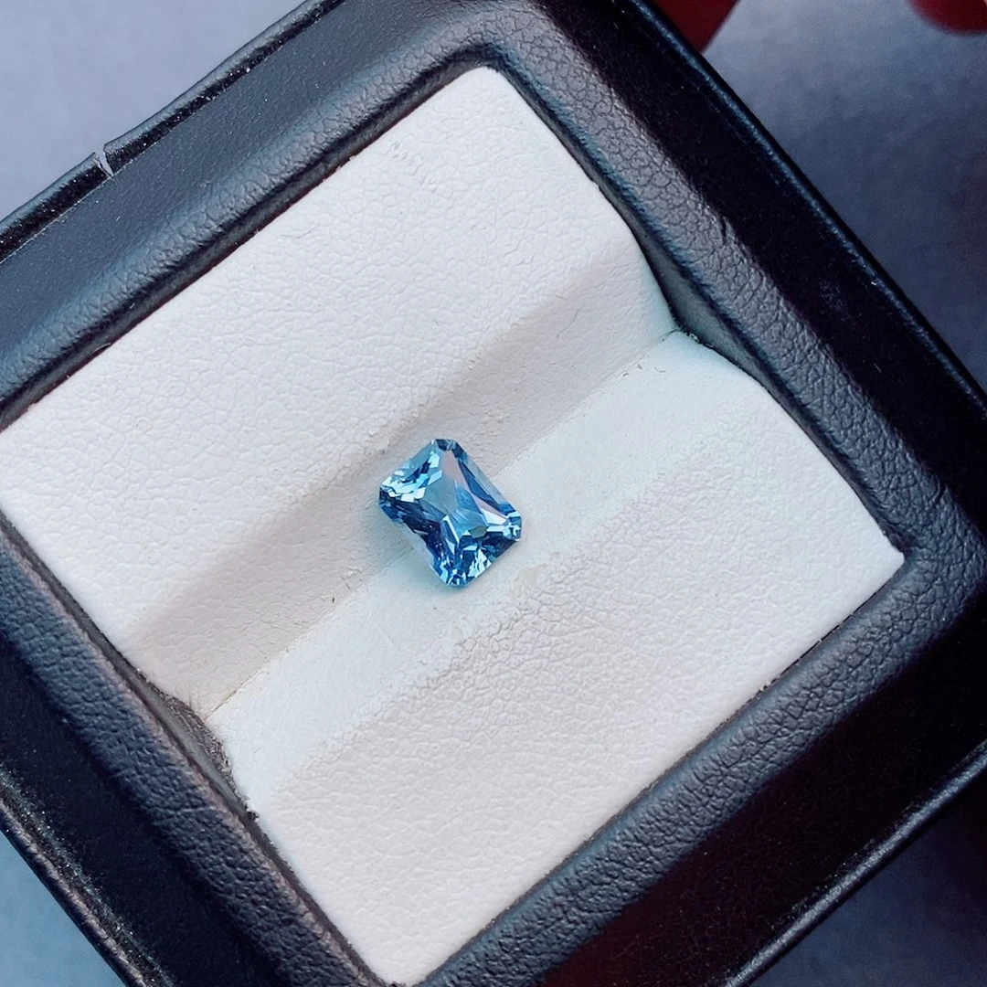 海蓝宝石未镶嵌笔搁1.26ct 吉尔德 超级圣玛利亚