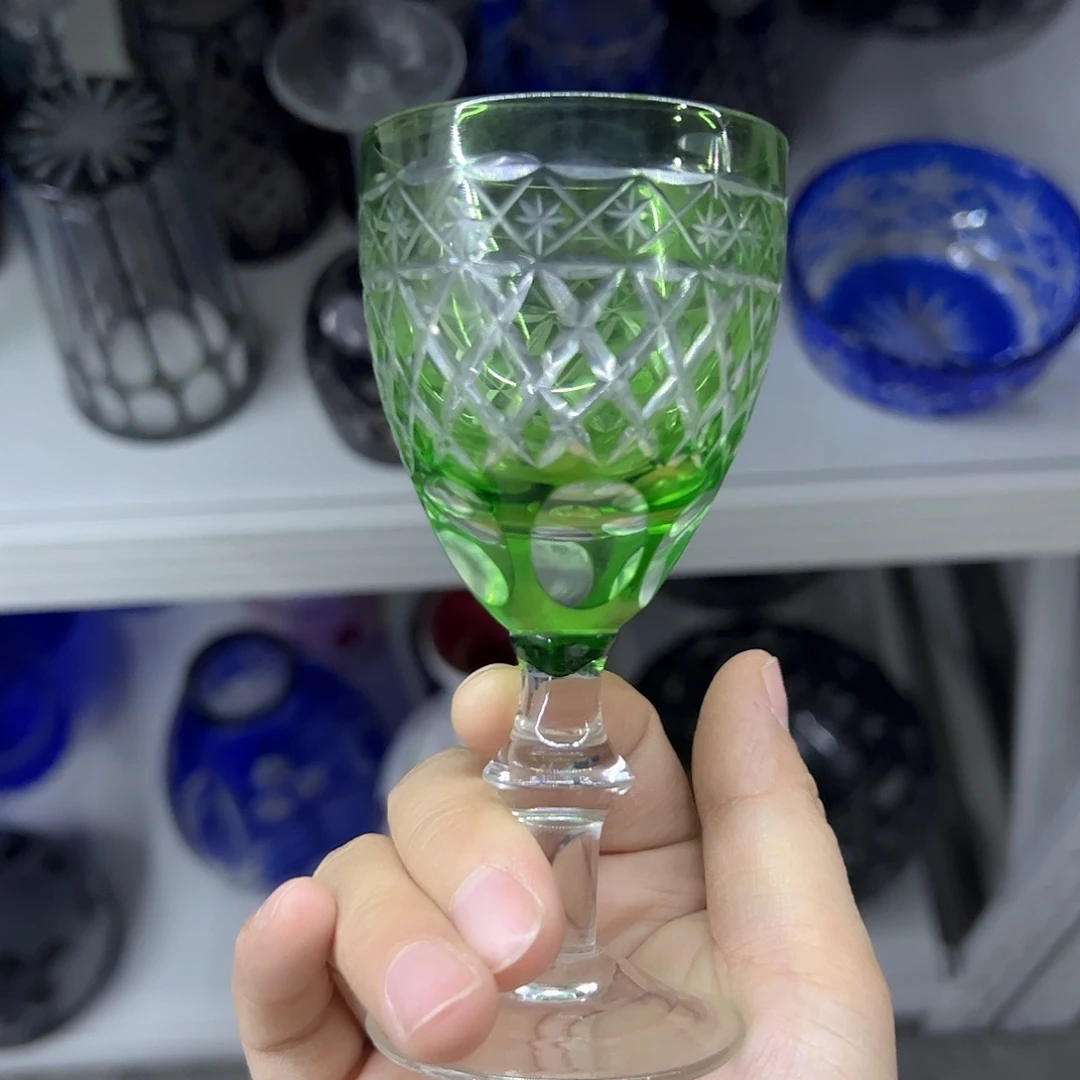 水晶玻璃平底款微瑕一个