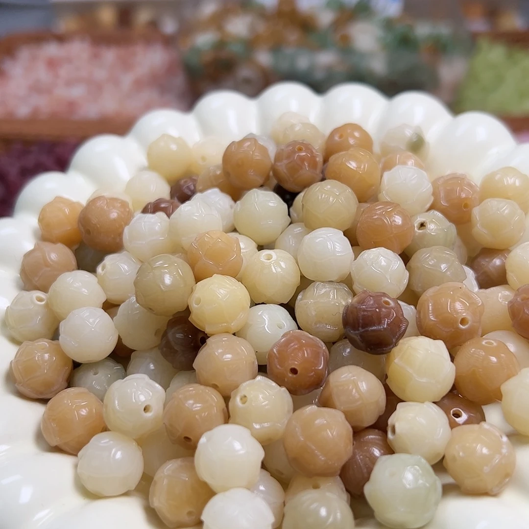 菩提根/象牙果吊坠微瑕12/13多宝莲花20颗卡牌➕20颗