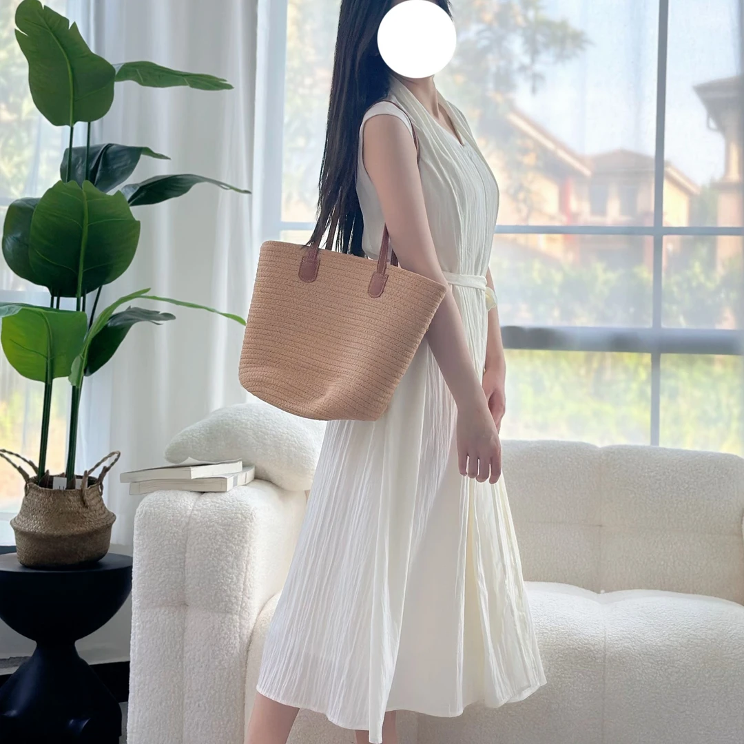 2025中长裙V领短袖极简风无袖连衣裙外搭纯色气质吊带裙潮流