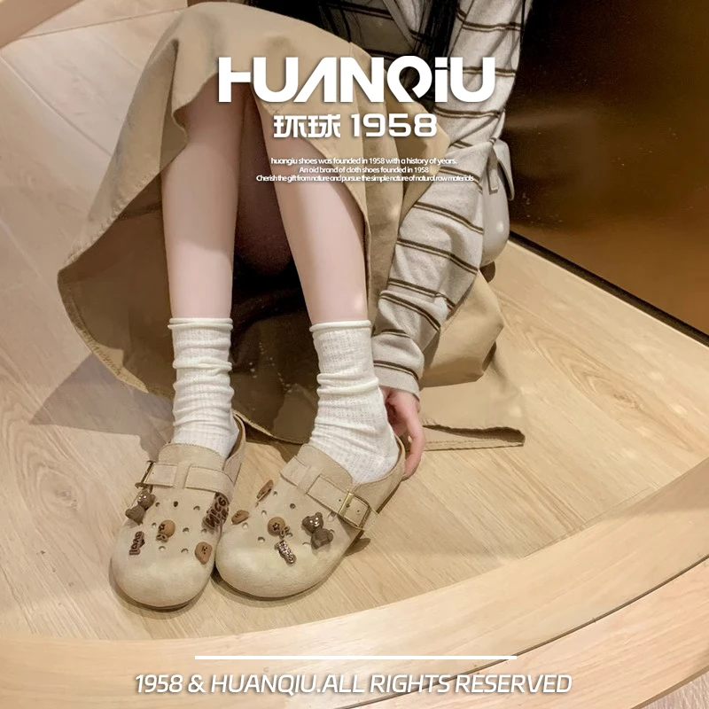 【双11好物】环球勃肯内增高复古勃肯半拖鞋外穿新款勃肯鞋早秋拖鞋