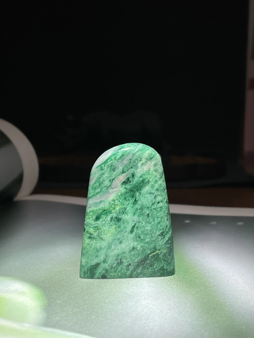 广东孔雀绿随形章3.9×1.7×5.6