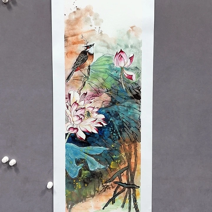 国画亲笔手绘放心去藏