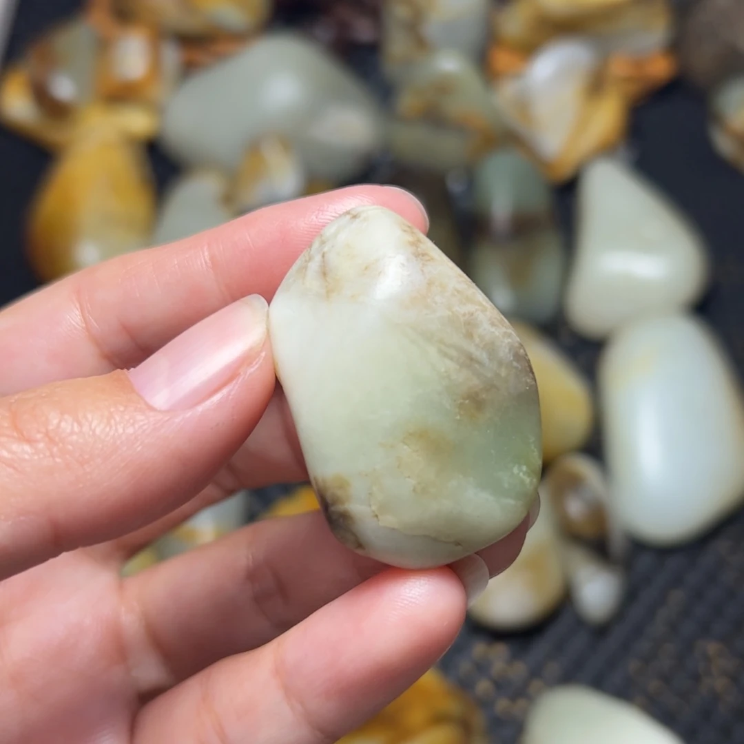 和田玉未镶嵌挂件84