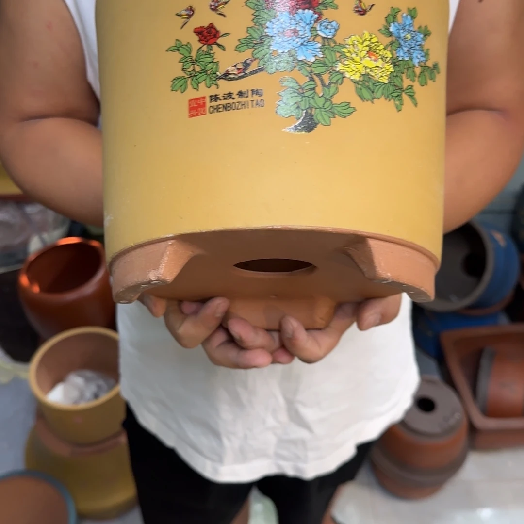 紫砂花盆口径20.17口径