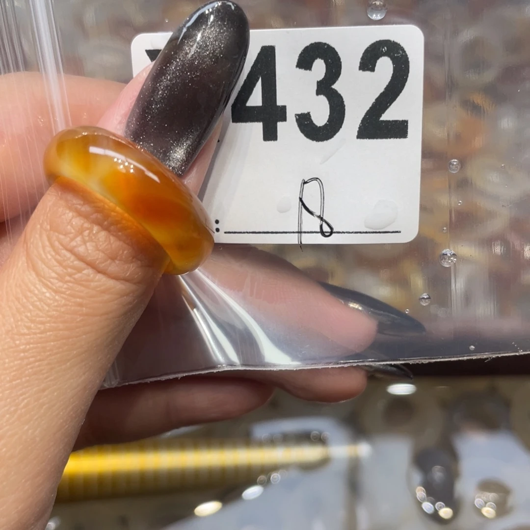 玛瑙/玉髓未镶嵌戒指432