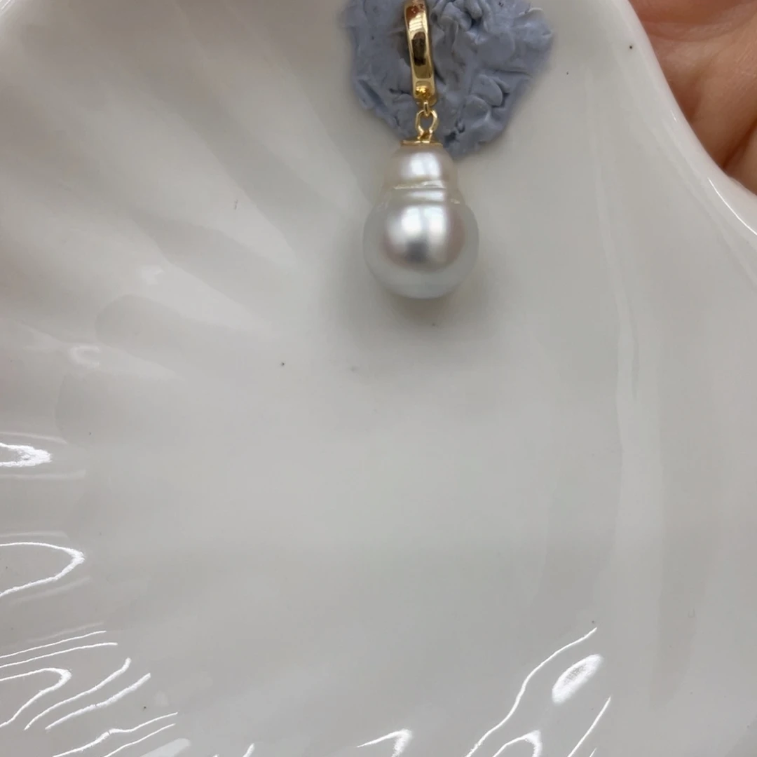 颈饰银S925镶嵌海水珍珠