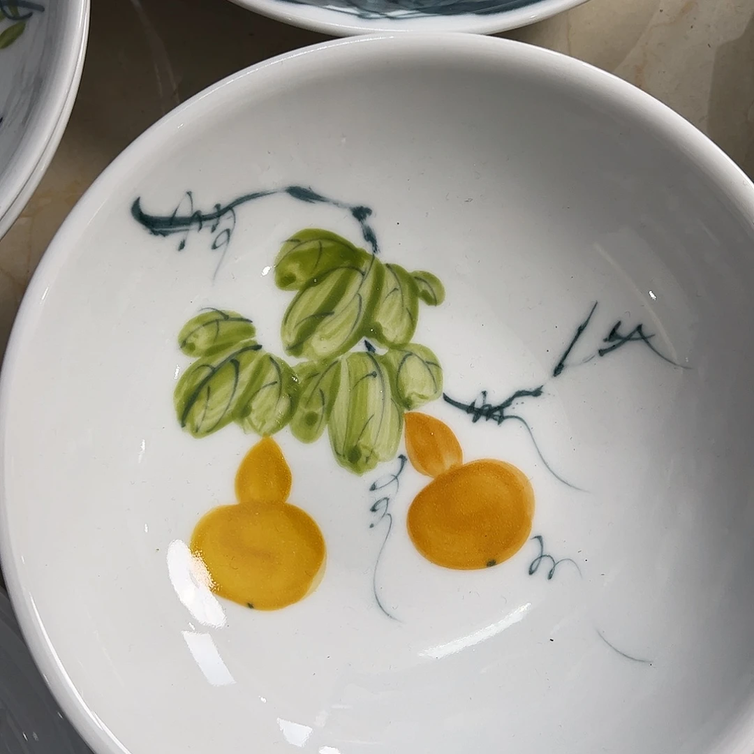 瓷片景德镇陶瓷手工手绘制作