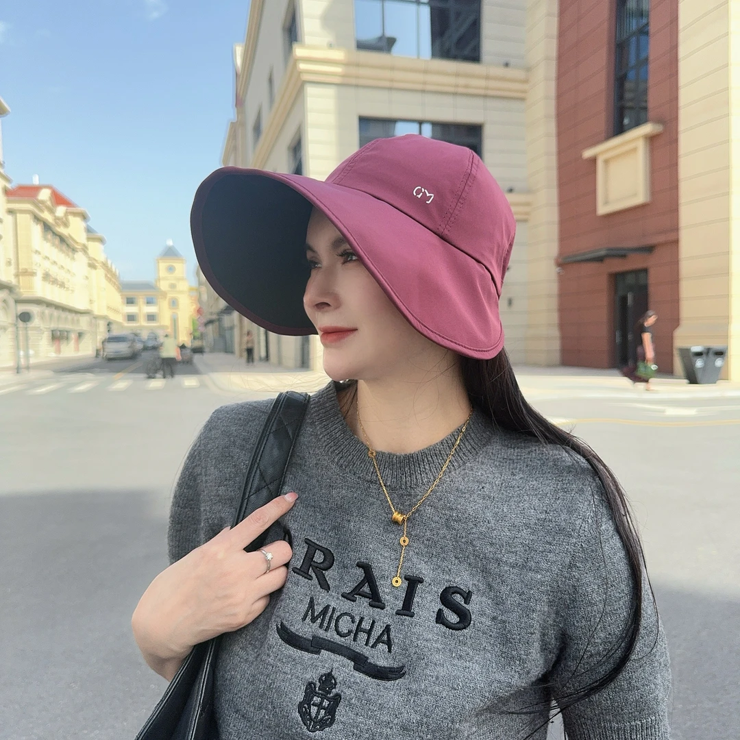 防晒帽子防晒遮阳帽女士太阳帽女款新款遮阳帽遮脸防紫外线太阳帽