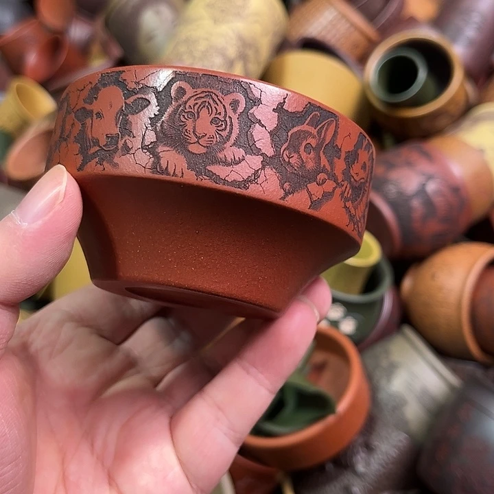 紫砂茶杯全手工紫砂主人杯