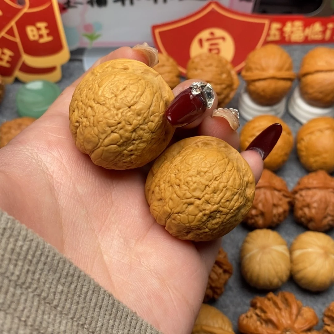 文玩核桃把件乐*爸鱼籽纹