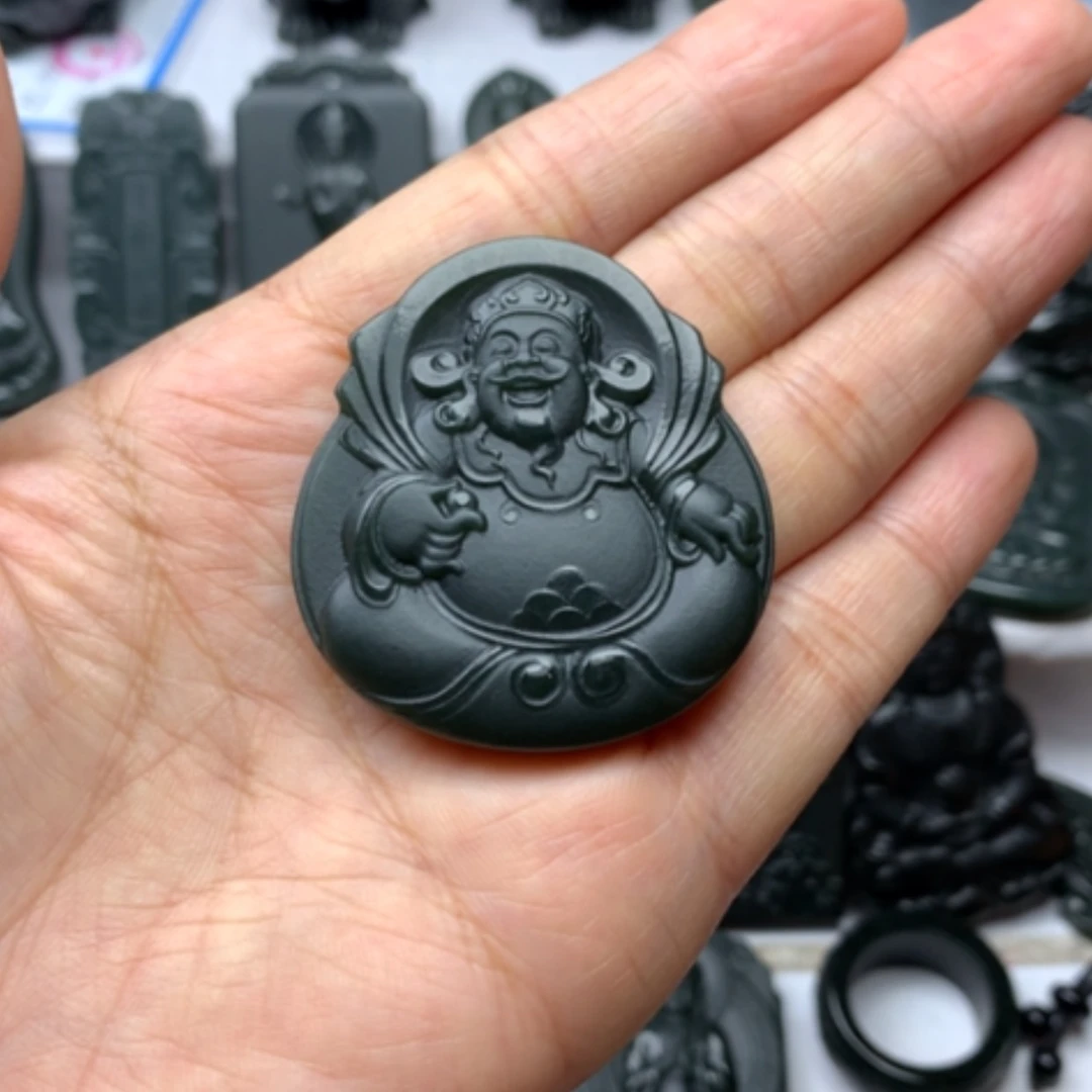 【闪购商品】颈饰未镶嵌和田玉双面雕刻