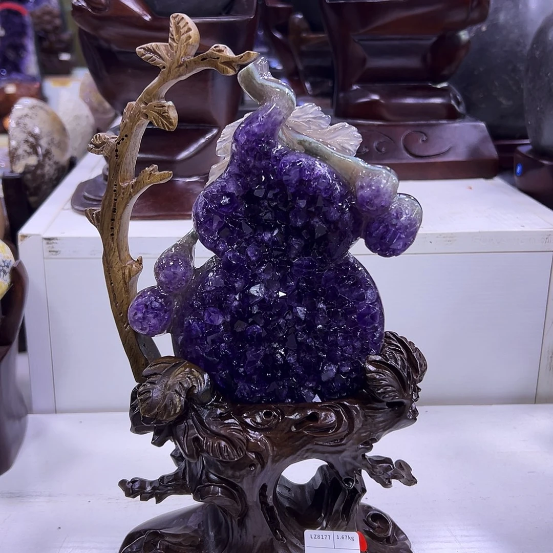 紫晶大型摆件（非配饰）未镶嵌