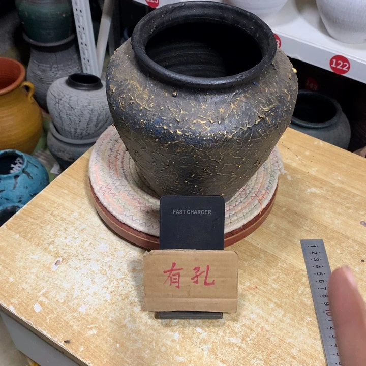 【闪购商品】粗糙盆有孔高20口14